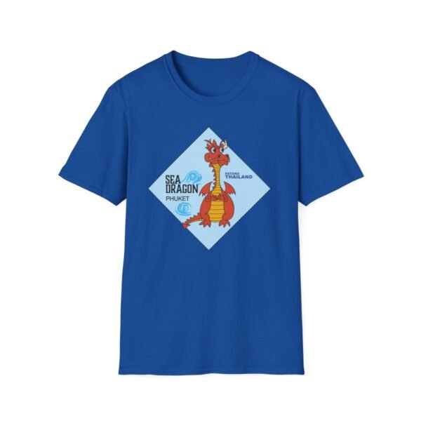 The Sea Dragon at Phuket | Unisex Softstyle Black Print on Light T-Shirt - Image 61