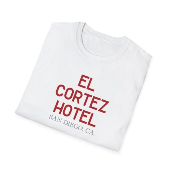 El Cortez Hotel, San Diego - Unisex Softstyle T-Shirt - Image 12
