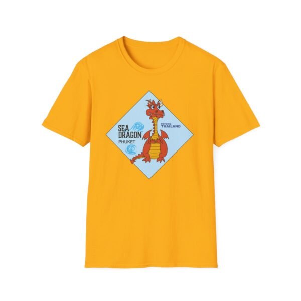 The Sea Dragon at Phuket | Unisex Softstyle Black Print on Light T-Shirt - Image 49