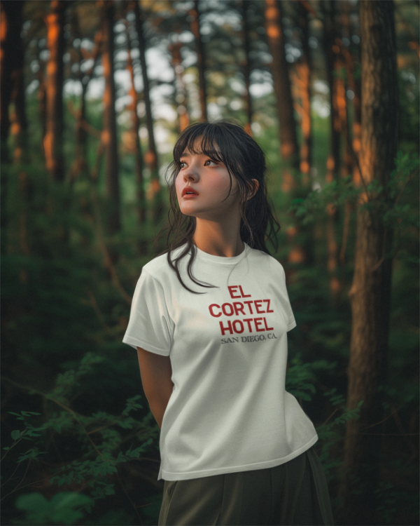 El Cortez Hotel, San Diego - Unisex Softstyle T-Shirt - Image 5