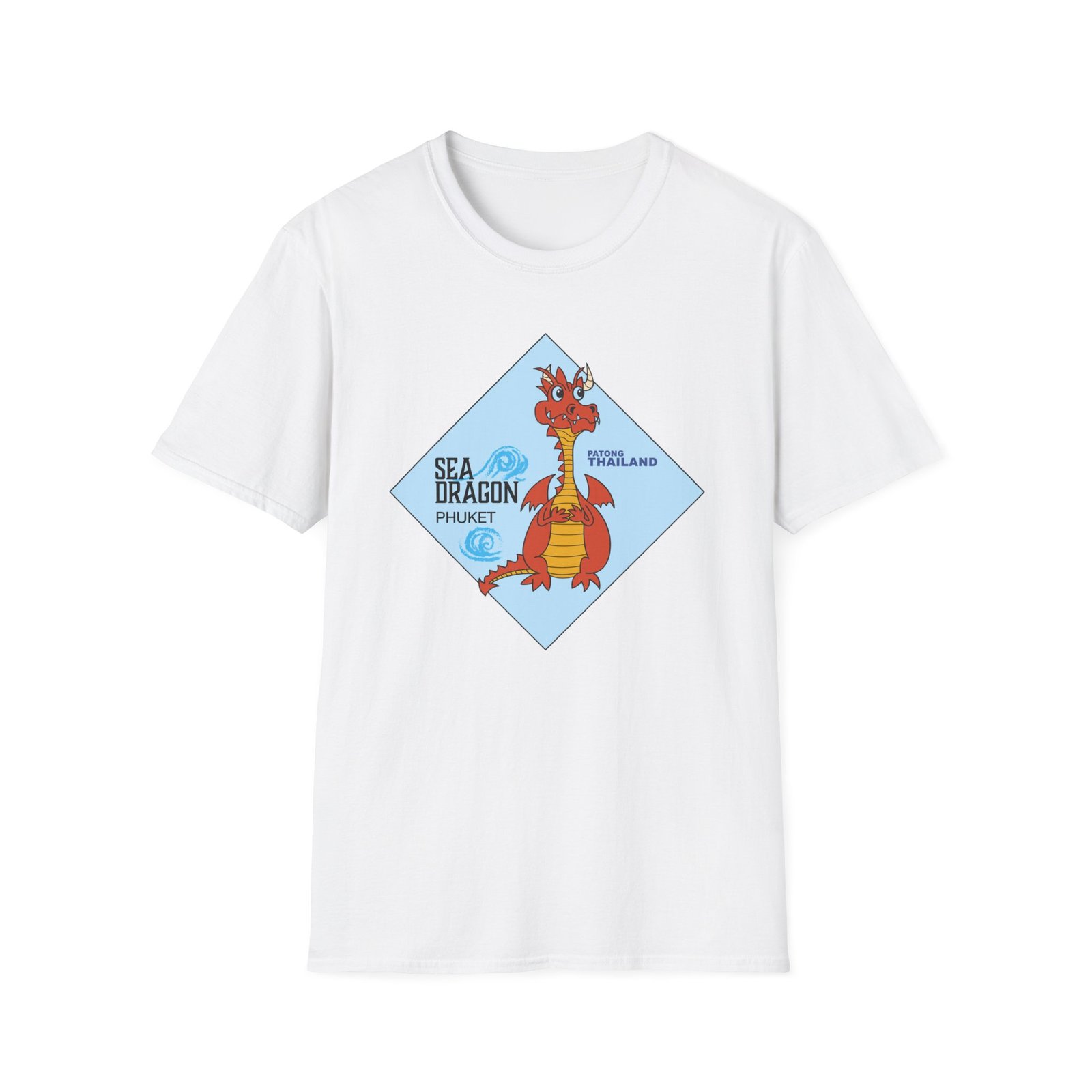 Sea Dragon Phuket T-Shirt — Cute Cartoon Travel Souvenir Tee - Image 17