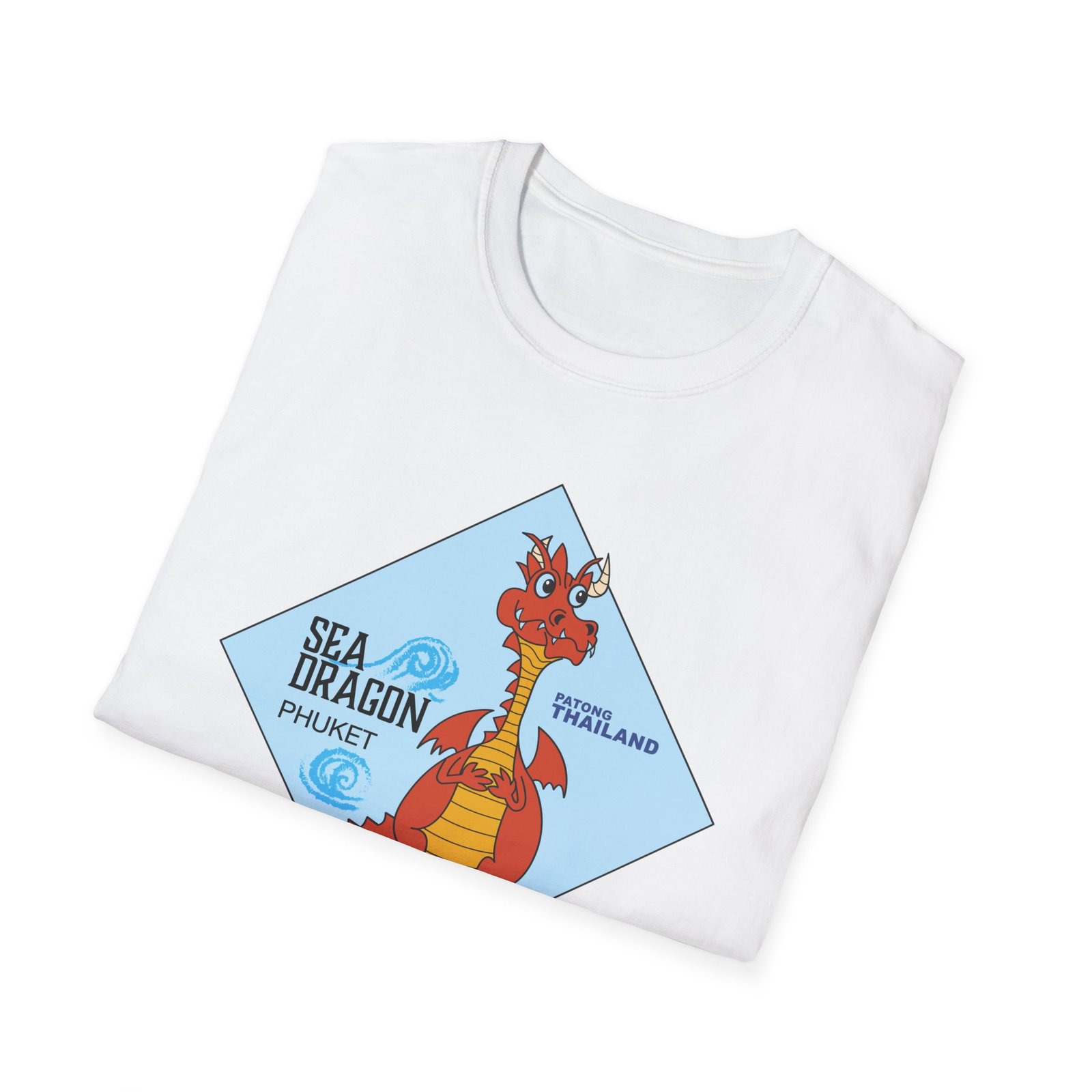 Sea Dragon Phuket T-Shirt — Cute Cartoon Travel Souvenir Tee - Image 20